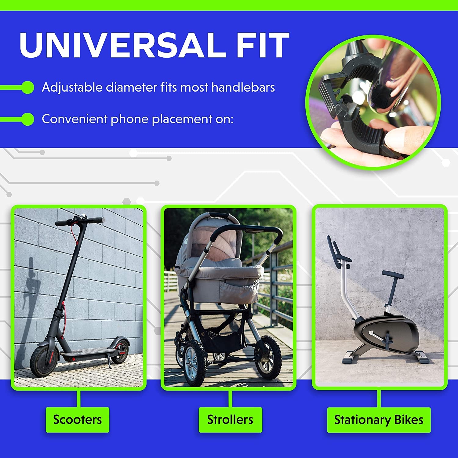 Porta Celular Para Bicicleta Con 3 Colores Sujetador Sujeta Móvil Universal Celu