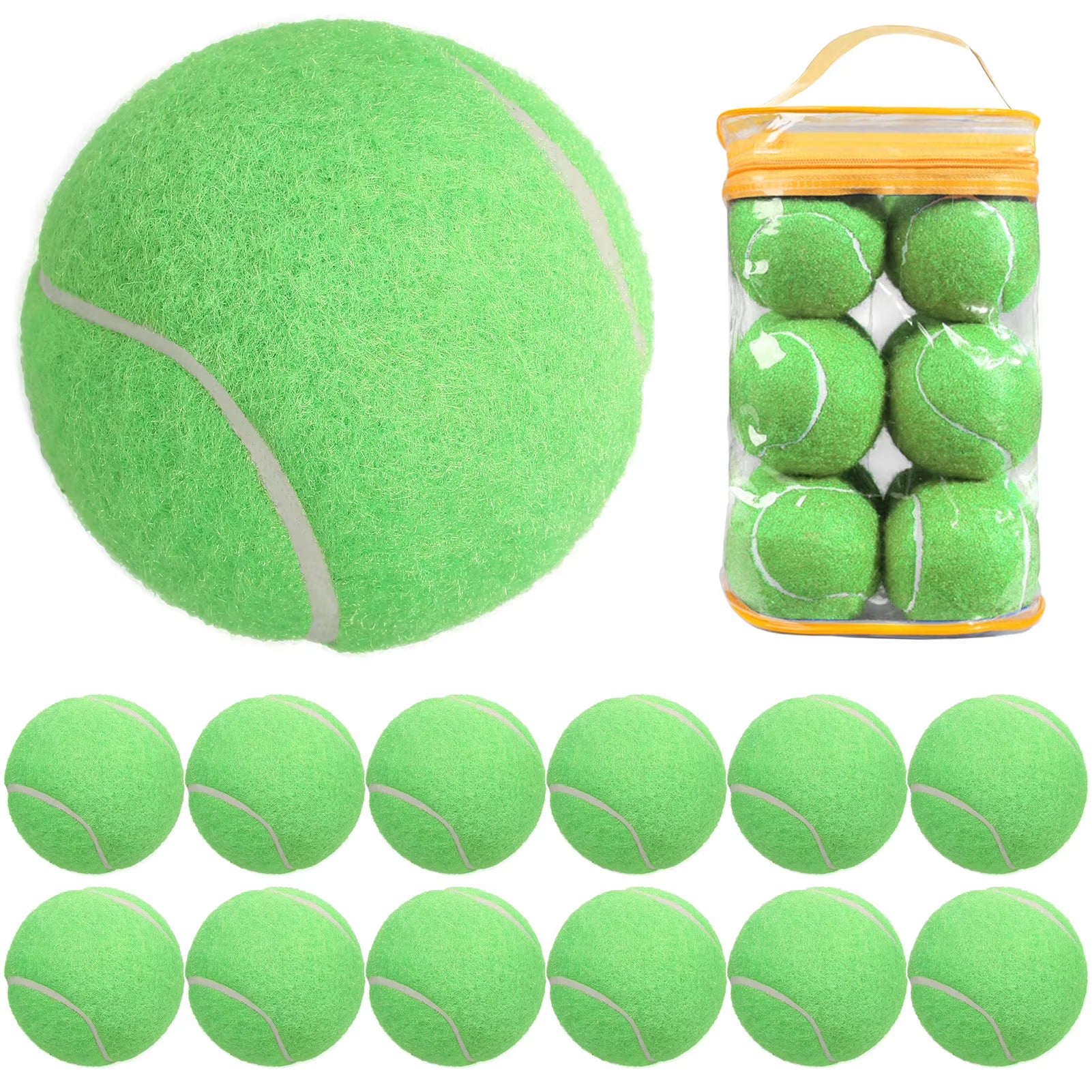 12 Packs Pressure Matching and Training Tennis Balls Sports Beach Tennis Tennis Practice