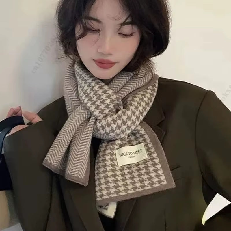 Double Sided Thick Winter Scarves for Women Soft Warm Neck Wraps Versatile Fashion Shawls for Outdoor Travel Christmas Gift