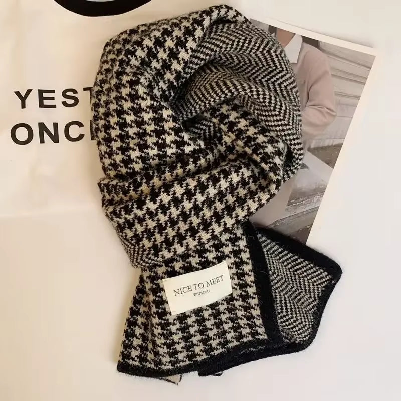 Double Sided Thick Winter Scarves for Women Soft Warm Neck Wraps Versatile Fashion Shawls for Outdoor Travel Christmas Gift