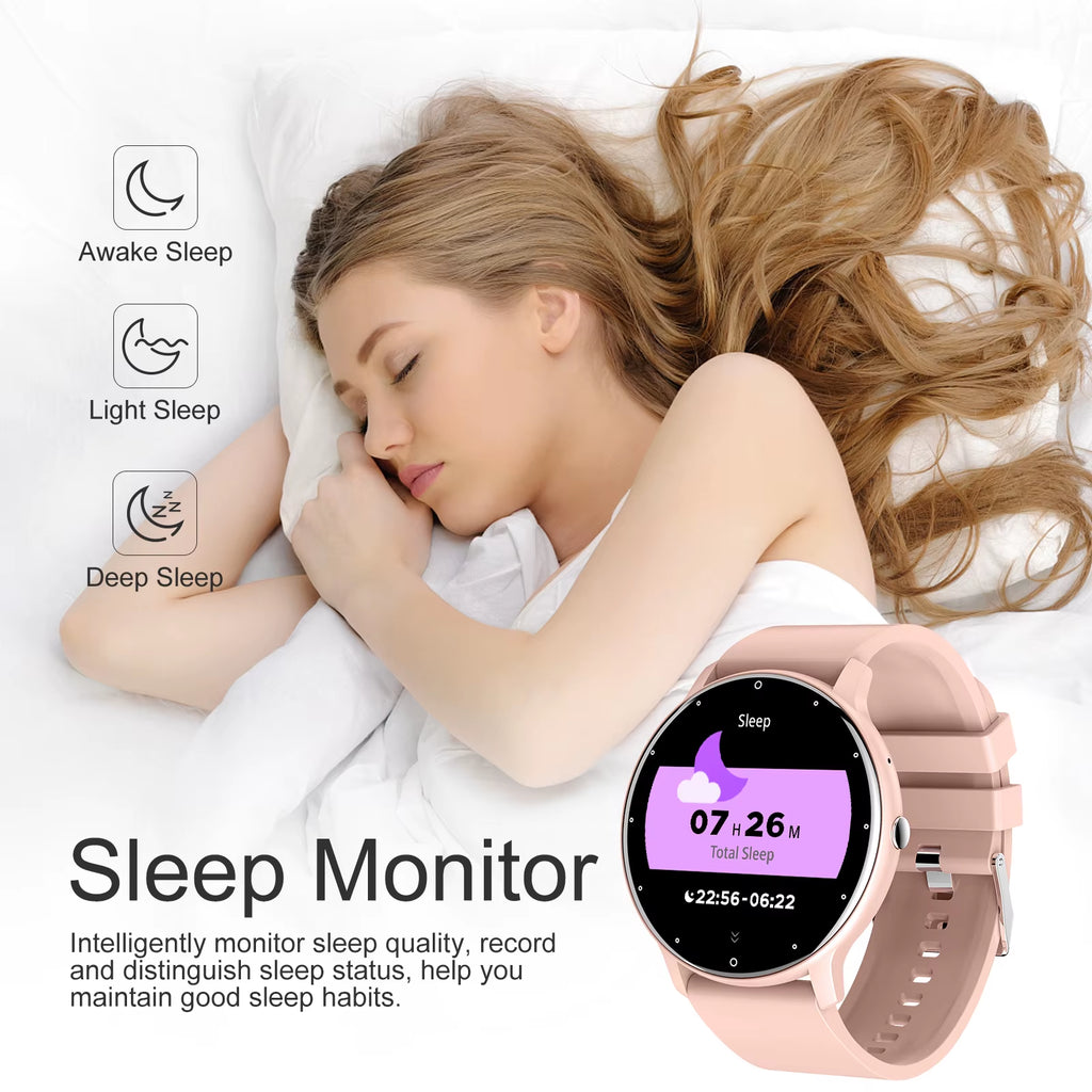 Women Smart Watches Heart Rate Monitoring Bracelet Waterproof Sleep Monitoring Fitness Sports Smartwatch Activity Tracker
