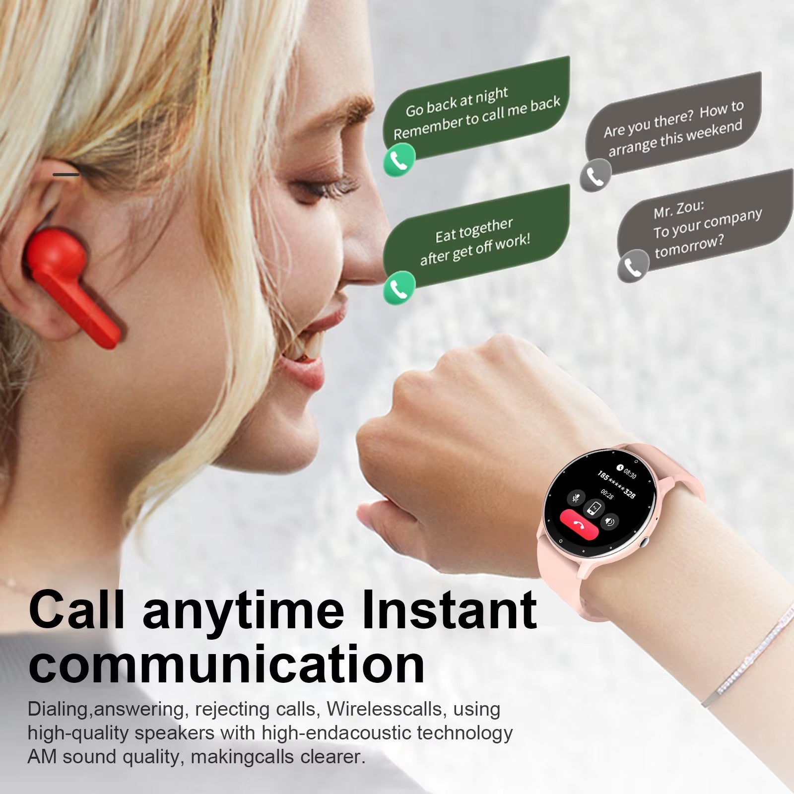 Women Smart Watches Heart Rate Monitoring Bracelet Waterproof Sleep Monitoring Fitness Sports Smartwatch Activity Tracker
