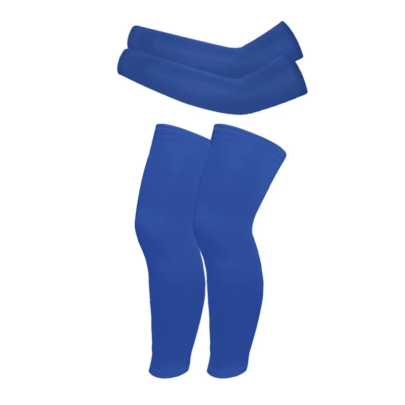 1 Set Arm/Leg Sleeves for Kids UV Sun Protection Sleeves Compression Sleeves Cooling Arm Cover Boys Girls Outdoor Sports