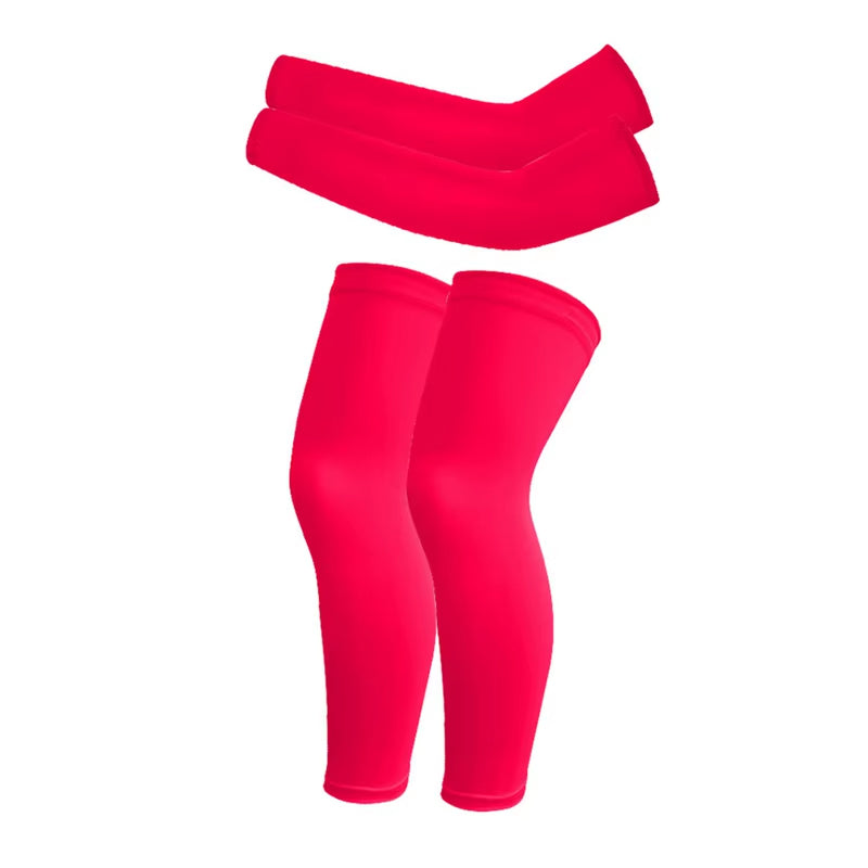 1 Set Arm/Leg Sleeves for Kids UV Sun Protection Sleeves Compression Sleeves Cooling Arm Cover Boys Girls Outdoor Sports