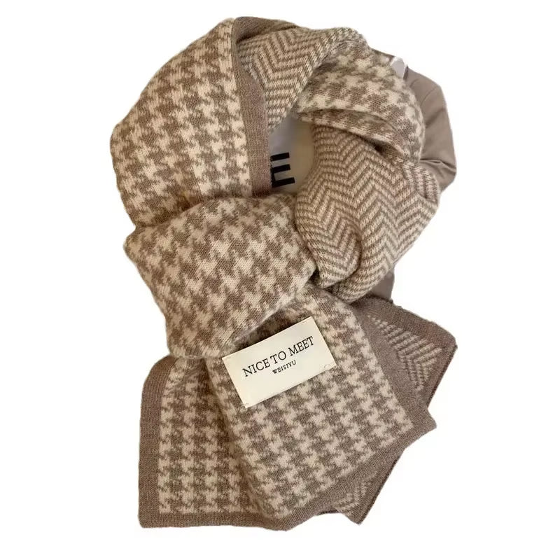 Double Sided Thick Winter Scarves for Women Soft Warm Neck Wraps Versatile Fashion Shawls for Outdoor Travel Christmas Gift