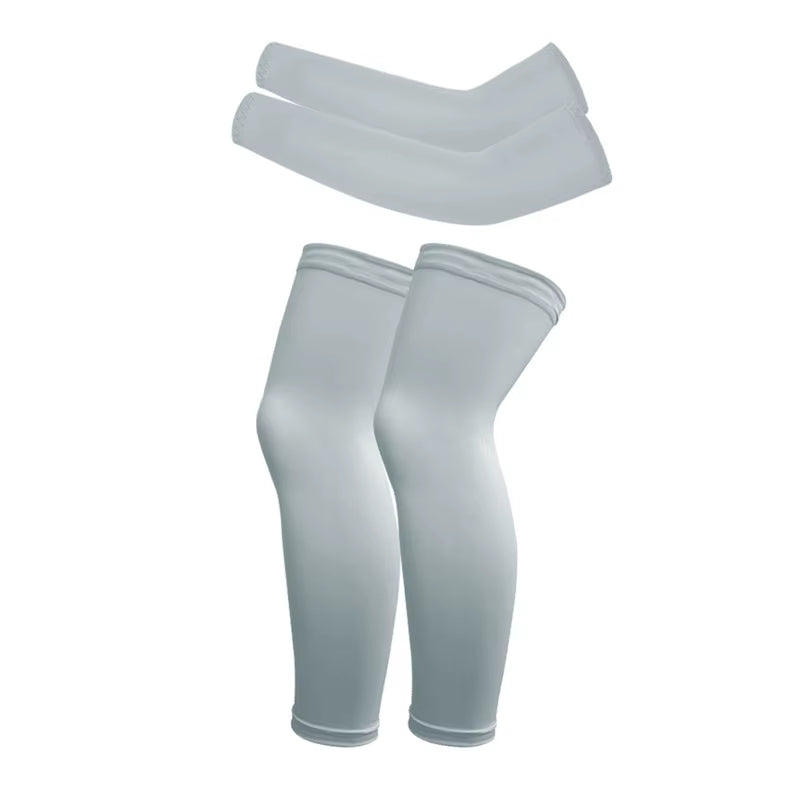 1 Set Arm/Leg Sleeves for Kids UV Sun Protection Sleeves Compression Sleeves Cooling Arm Cover Boys Girls Outdoor Sports